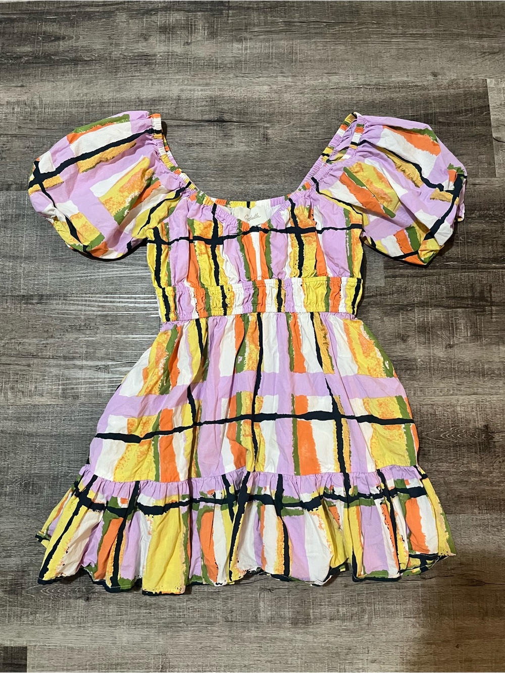 CLEOBELLA Iona Mini Dress in Saffron Hale Print - Picture 2 of 7